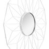 Specchio geometrico dodecagonale White 58 cm